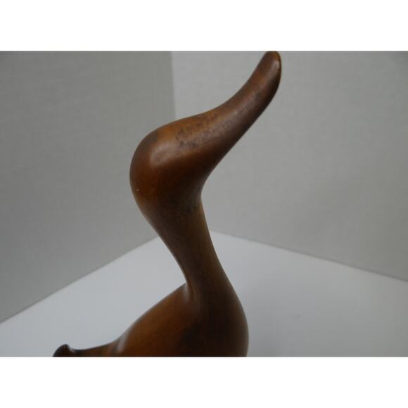 Hand Carved Wooden Folk Art Duck/Bird Sculpture  Figuerine, MidCentury Modern - Picture 2 of 5